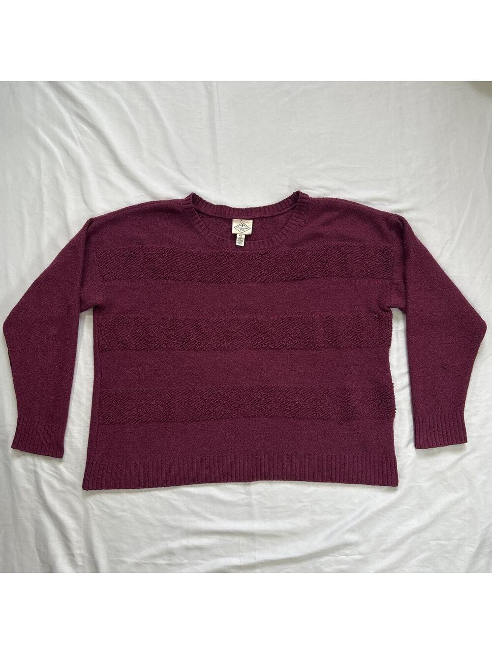 St. John's Bay Women's Burgundy Jumper